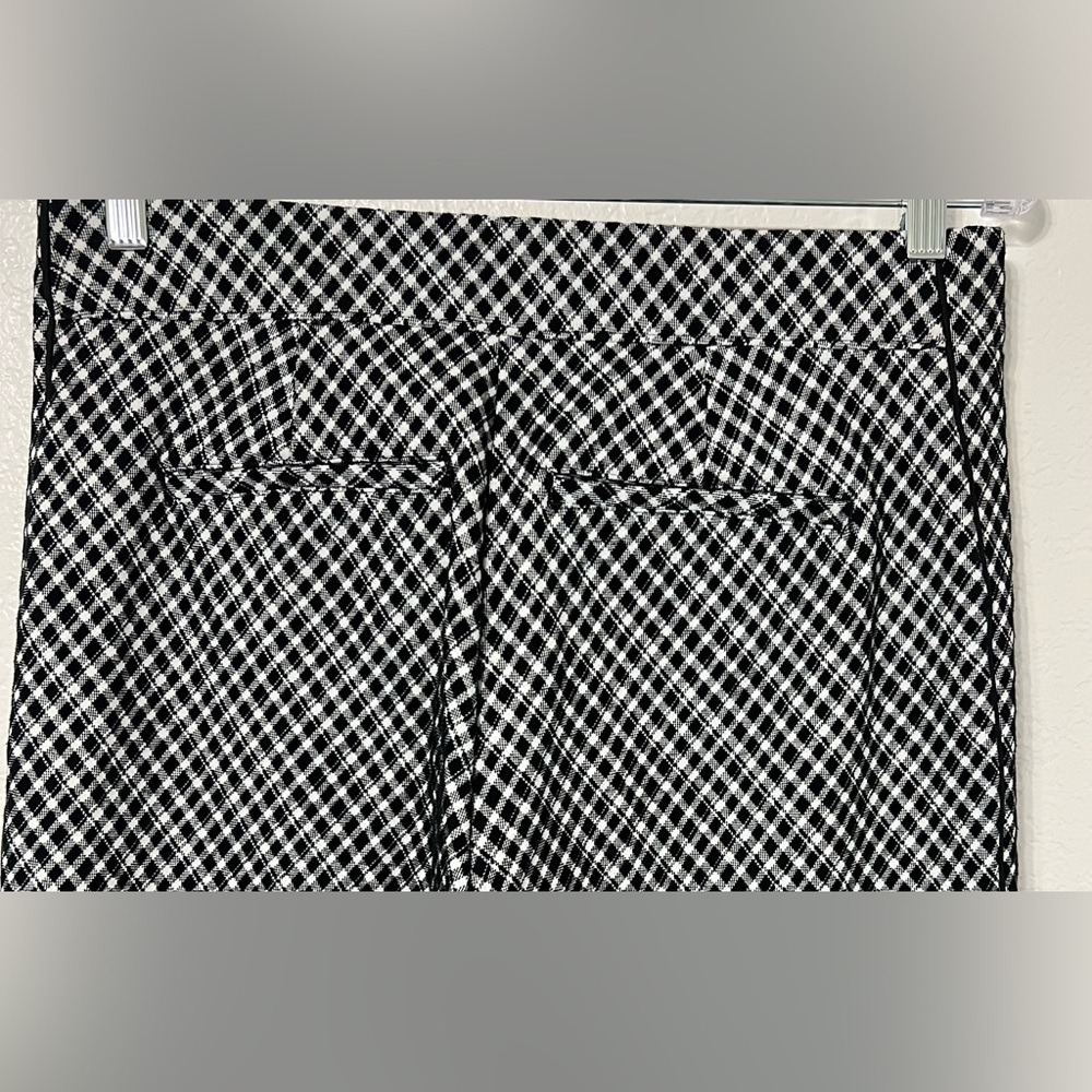 SPANX Gingham Micro-Check Wide Leg Pull-On Pants L - Picture 6 of 12